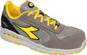 Diadora Utility Run Net AB Low S1PS, safety shoes unisex , color: Light Grey/Grey/Yellow , size: 42 EU
