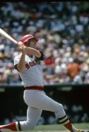 Outfielder Carl Yastrzemski Boston Red Sox swings and watches the - Old Photo 10