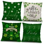 St Patricks Day Pillow Covers 22x22 Set of 4 St Set of 4 (22x22 inch) 01-green