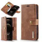 Genuine Leather Magnetic Flip Wallet Case Cover For Apple iPhone 13/12/11 Pro Ma