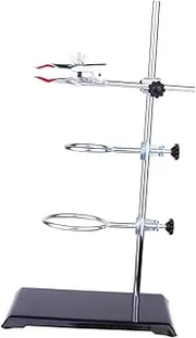 BESTOYARD Metal Rack for Lab Bracket Stand with Padded Base for Stability Supports Various Instruments Experiments for Filtration and Heating Tasks