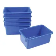 Kaplan Early Learning Blue Vibrant Color Storage Bin - Set of 5