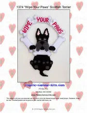 Wipe Your Paws-Scottish Terrier-Plastic Canvas Pattern or Kit