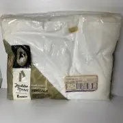 JC Penney Fashion Manor JCPercale NIP Double Flat Sheet White