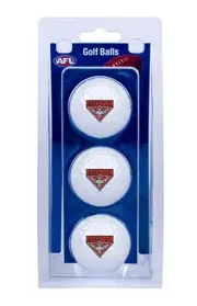 Essendon Bombers AFL Golf Ball 3 Pack