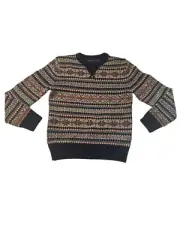 Polo Ralph Lauren Boys Sweater 8 Fair Isle Wool Blended Pullover, Long Sleeve
