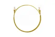 8WARE CAT6 Ultra Thin Slim Cable 20m / 2000cm - Yellow Color Premium RJ45 Ethernet Network LAN UTP Patch Cord 26AWG for Data Only, not PoE