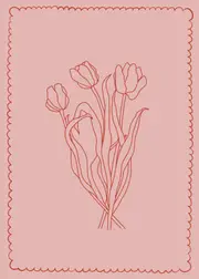 [Namly Design] Poster - Tulip Illustration