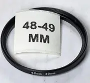 48-49mm Metal Step Up Adapter Ring 48mm Lens to 49mm Filter Converter E48-E49