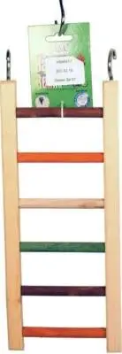 Happy Beaks Wooden Hanging Ladder Null Multi