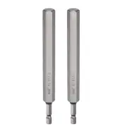 2pcs H12.0 Hex Head Drill Bit Wrench 12mm Flat Tip 1/4" Shank 200mm Long