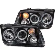 Black Clear Lens CCFL Projector Headlight Set w/Halo fits 99-05 Volkswagen Jetta (for: Volkswagen)