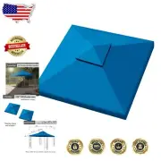 10x10 FT Blue Double Tier Gazebo Canopy Replacement - UV Resistant & Waterproof