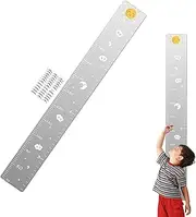 Puzzle Mirror Growth Chart, Mirror Growth Chart for Wall, Growth Chart Mirror, Children's Growth Chart for Wall, Height Ruler with Stickers for Nursery Wall Decor