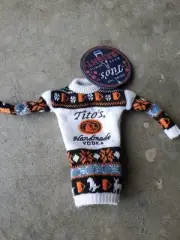 Tito’s Vodka Holiday Sweater double sided Bottle Toppers or 1/6 action figure.