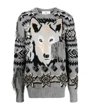 Etro Crewneck Long-Sleeved Jumper Gray