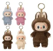 Labubu Monster Plush Keychain Doll Pendant Anime Cartoon Character Key Ring Bag