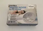 Bliss Portable White Noise Sound Machine- 6 sound Sleep Timer