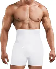 [Gotoly] Shapewear Men's Boxer Shorts Tummy Control Underwear High Waist Compression Shorts Figure Shaping Underwear Men's Tummy Control Body Shaper