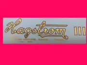 Hagstrom Reproduction Guitar Headstock Waterslide Metallic Decals 2 per order