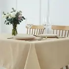 Rectangle Tablecloth Weaved Pattern Waterproof Spillproof Wrinkle Free Table ...