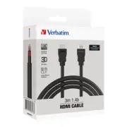 Verbatim HDMI 1.4b Display/TV/Console 4K Full HD High Speed Cable 3m - Black