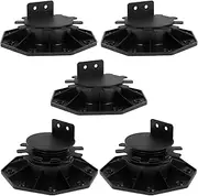 5Pcs Deck Support Pedestals Height Adjustable, Pedestal Paver Supports, Sturdy Deck Support Pedestals Low Profile Mini Deck Support for Wood Wpc Aluminum (5Pcs 30-60mm)