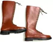 WWI WWII US ARMY OFFICER KNEE HIGH COMBAT FIELD BOOTS-SIZE 12