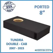 2007-2023 Toyota Tundra Double Cab 8" Single Ported Sub Box Subwoofer Enclosure