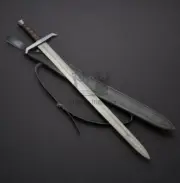 Custom Hand Forged, Damascus Steel Sword 33 inches, Excalibur King Arthur Sword