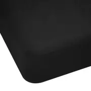 250 Thread Count Cotton Rich Fitted Sheet - Double Bed, Black