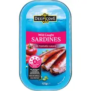 Deep Cove Sardines In Tomato Sauce 125g