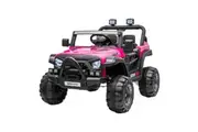 Electric Ride On Car Kids Vehicle Toy Childrens Off Road Jeep Truck with Parental Remote Control MP3 Flashing Lights 2.4G Dual Openable Door