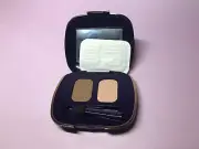 avon silk finish eyeshadow duo southern pecan/linen eyeshadow