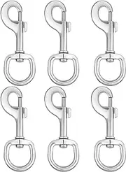 6 Pieces Swivel Snap Hooks Dog Lead Clip, Swivel Eye Bolt Snap Hook, Dog Lead Clasp Trigger Clips, Collar Swivel Snap Hooks, Leash Swivel Snap Hooks, Heavy Duty Trigger Clips