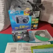 Sony Cyber Shot DSC S30 Vintage Digital Camera 1MP Complete Boxed Tested