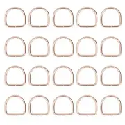 20x D Rings Fadeless Glossy Wide Application Metal D Rings For Bag B