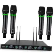 4-Channel Wireless Rechargeable 4 Channel wireless microphone system