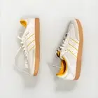 Mens Size US 10 Adidas Samba OG Two Tone Stripes Crew Yellow Trainers ID1479