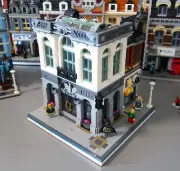 Modern Bank Building Brick Set 2380–Pcs Creative Architecture Toy for Adult Gift