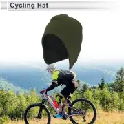 Cycling Hat Keep Warm Ear Protection Green 27x30cm Polar Fleece Fabric 1 Pcs