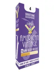 1 box of Baritone saxophone Marca American Vintage reeds 4