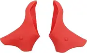 Qianly Premium Protective Gear Set for Bike Shifter Levers, Red
