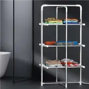 30 Bars Devanti Electric Heated Towel Rail Rack Foldable Clothes Dry Warmer