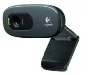 Logitech C270 3MP HD Webcam 720p/30fps, Widescreen Video Calling, Light Correc,