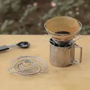Foldable Coffee Filter Cup Portable Coffee Drip Rack Dripper Stainless Steel CR