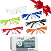 24 Pack of Kids Safety Glasses (24 Protective Goggles in 6) Crystal Clear Eye Protection - Specially Designed to Fit Children, Perfect for Nerf Parties