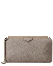 Jimmy Choo Ellipse Glitter Clutch