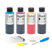 Hyrax Trading Combo Ink Refill Kit for Canon PG-240/240XL/CL-241/241XL 4oz/118mL