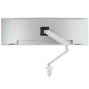 Atdec Ora 10 Dynamic Monitor Arm. Up to 49" screens, Max Load 10kg, F-Clamp Desk Fixing, VESA up to 100x100. White AW-ORA10-F-W